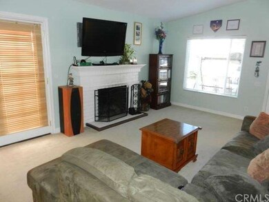 Living Room with Beautiful Fireplace