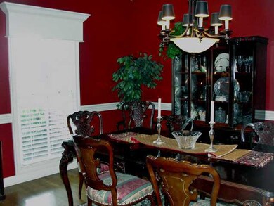 The spacious dining room provides plenty of room f