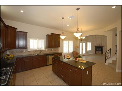 Kitchen. The open concept continues into
