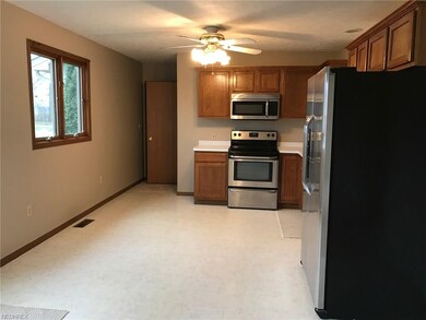 Plenty of space for a table and chairs. Just beyon