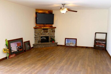 Large Family Room With Wood Flooring