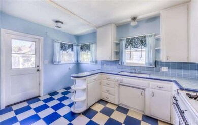 Original 50's style tile work in the large, well-m