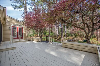 You will love this rear deck and yard!