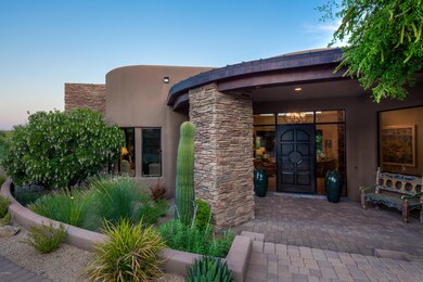 Landscaped entry