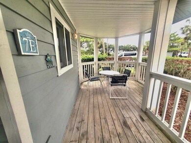 Deck with covered porch