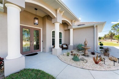 A pair of handsome doors greet all guests.