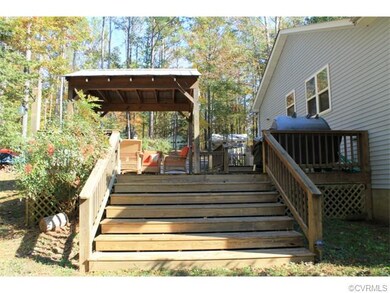 Large covered deck.