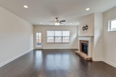 Large open room with fireplace
