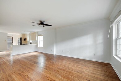 Unfurnished living room with light hardwood / wood