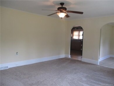 another view of the living room from the front doo