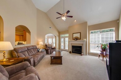 Spacious greatroom offering fresh paint, vaulted ceilings, and gas fireplace.
