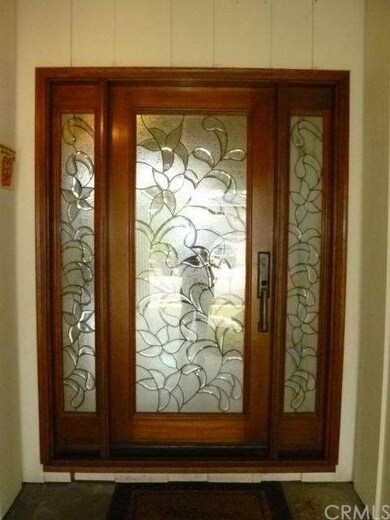 Elegant Custom Etched Glass Front Door and 2 side 