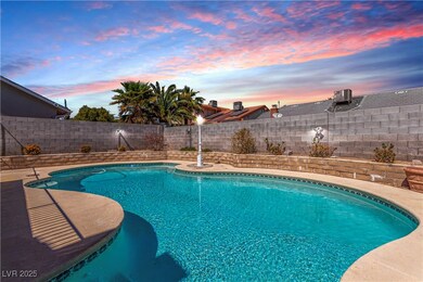 View of pool featuring a fenced in pool and a fenc