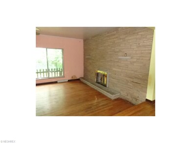 full brick wall fireplace in Living room