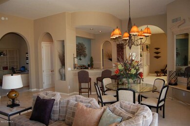 Living/dining room & wet bar