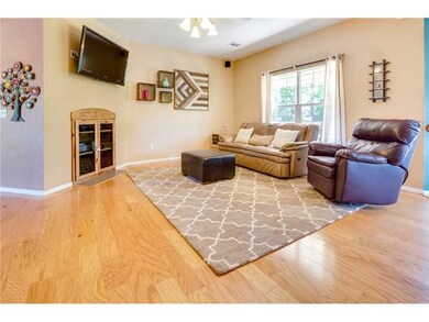 Living Room. Current owner removed the gas fireplace and created storage for the TV components.  No visible cords