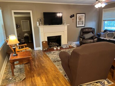 Family room with fireplace