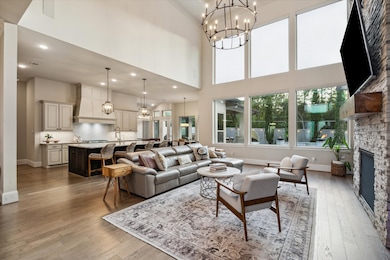 Oversized windows fill the space with natural ligh