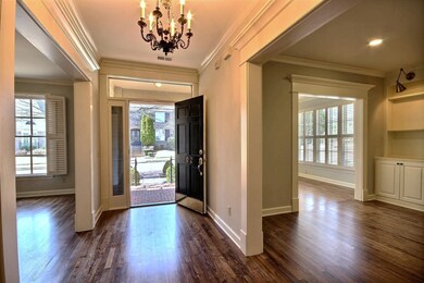 Front entry with detailed millwork