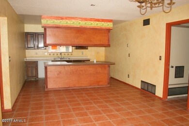 Kitchen and family room