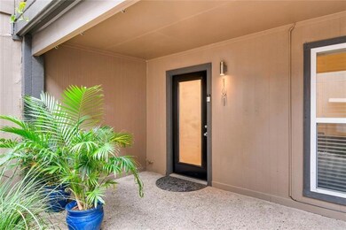 Unit 101, first floor, note exterior water faucet 