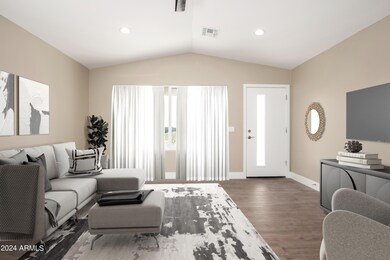 Virtually Staged Living Room