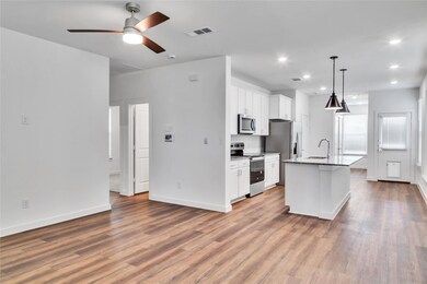 Kitchen featuring stainless steel appliances, visi