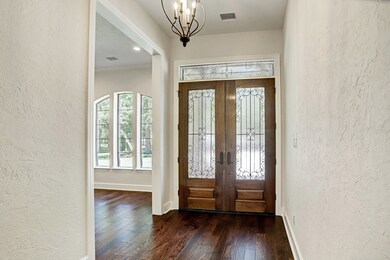 Front entry hall viewed from the family room