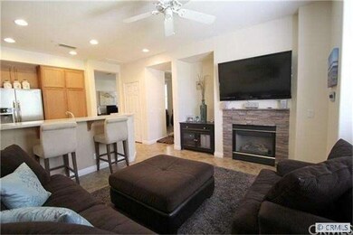 family room with cozy fireplace