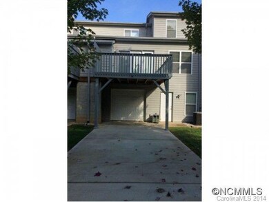Rear deck and single garage