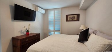 Primary bedroom with split AC