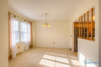 The dining room is located directly off the kitche