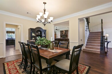 Formal dining room view