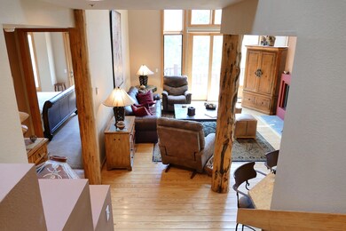 6 steps down to the living area
