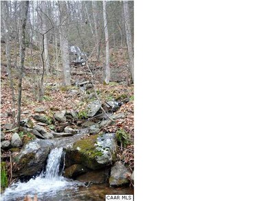 Creek beside cabin