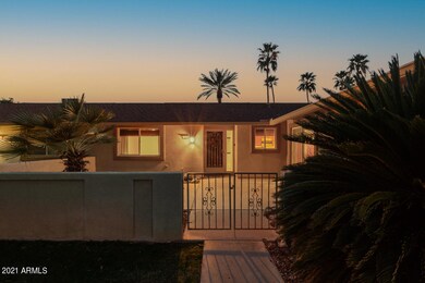 Courtyard during Sunset