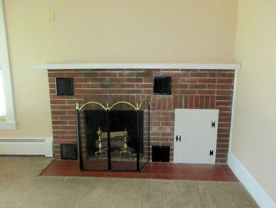 Wood burning fireplace