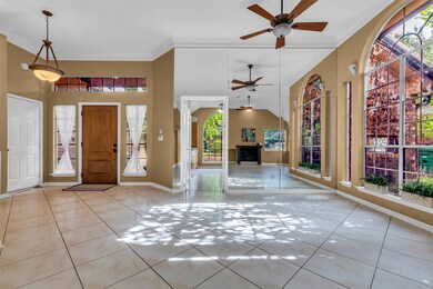 The living/dining room is located just off the ent