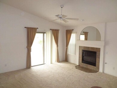 Spacious Family Room with Fireplace