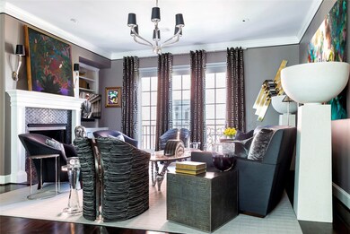 Living Room features a large gas fireplace as a fo