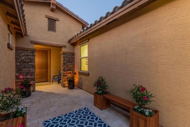 Inviting Travertine entry