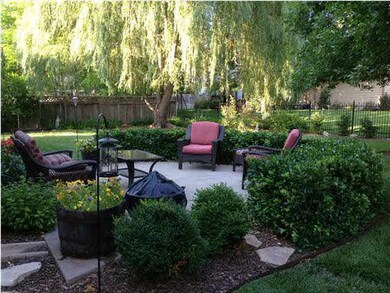 Enjoy the evening shade in the beautifully landsca