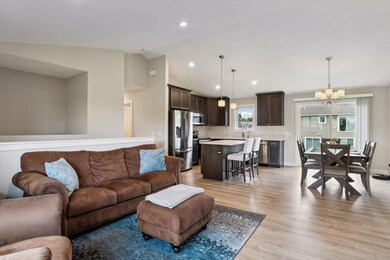 Open concept floor plan