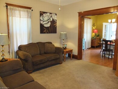 Formal living room with pocket doors.