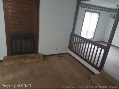 Great room with fireplace