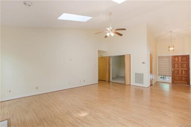 A view of the Family Room towards the front door.