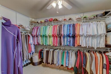 one of the master closets