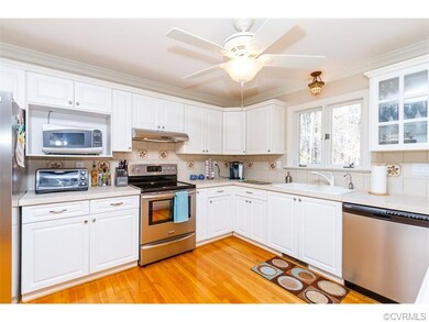 Kitchen with stainless steel appliances