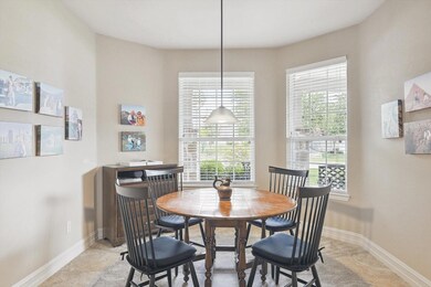 Breakfast room adjacent to kitchen