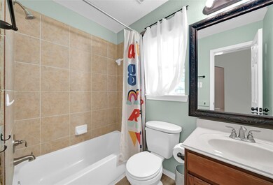Light and bright secondary bathroom